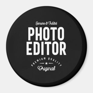 Photo Editor Job Title Gift Magnet