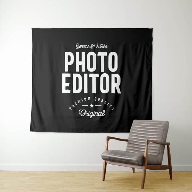 Photo Editor Job Title Gift Tapestry (In Situ (Horizontal))