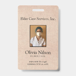 Photo Elder Care ID Badge