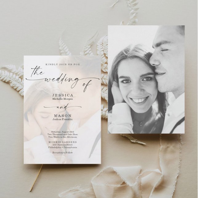 Photo Elegant Photo Wedding Invitation (Creator Uploaded)