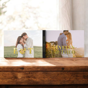 Photo Elegant Simple Wedding Guest Book
