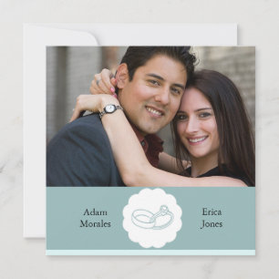 Photo engagement invitations