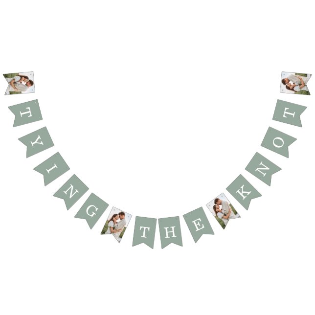 Photo Engagement Party Eucalyptus Bunting Flags (All)