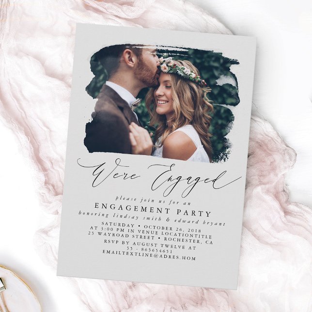 Photo Engagement Party Invitations - We're Engaged (Creator Uploaded)