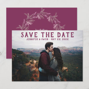 Photo Engagment Wedding Announcement