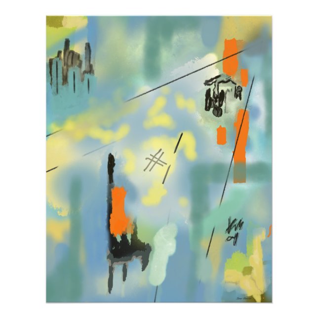 Photo Enlargement Abstract Print (Front)