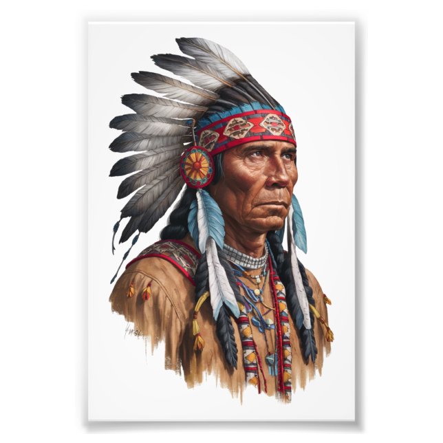 Photo Enlargement - Native Americans Print (Front)