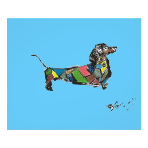 Photo Enlargement of Dachshund Print