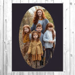 Photo Enlargement Oval Template Ready to Frame Print<br><div class="desc">Best Quality Prints - Upload your photo - Free shipping with Zazzle Black</div>