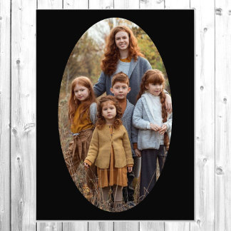 Photo Enlargement Oval Template Ready to Frame Print