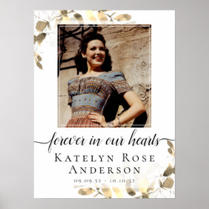 Photo Eucalyptus Funeral Welcome Sign