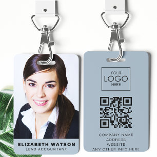 Photo Event ID Custom Lanyard Name Tag QR Code Badge
