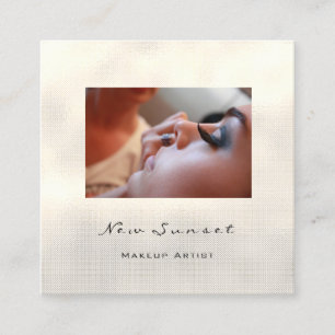 Photo Event Makeup Artist Beauty Studio Simply Square Business Card