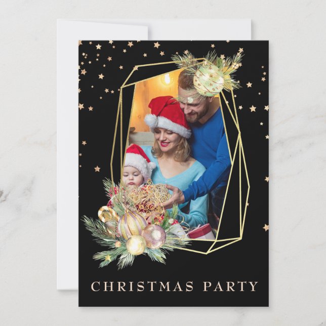 *~* Photo Family Corporate AP20 Christmas Party In Invitation (Front)