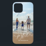 Photo Family Name Joy Otterbox Case<br><div class="desc">Celebrate your family with this custom iPhone 12 case.
It has a photo template and the word Joyful in elegant typography.
Customise it by replacing the photo with one of your own and adding your name.</div>