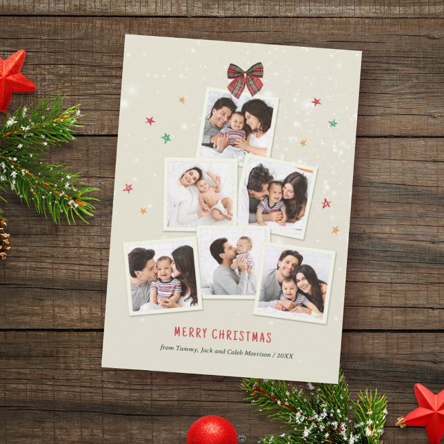 Photo Family Tree Christmas Holiday Card (Creator Uploaded)