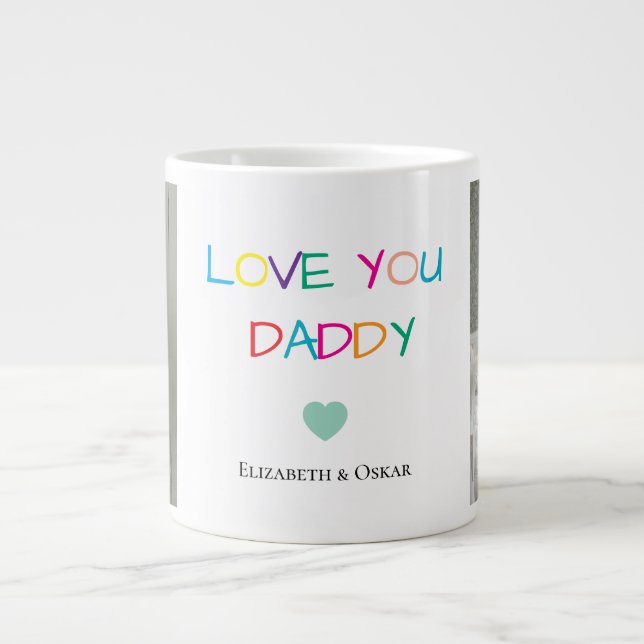 Photo Father’s Day Mug with Kids’ Names – Gift (Front)