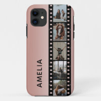 Photo Film Strip Faux Pink Ombre Personalised 