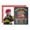 Photo Fire Engine And Hydrant Birthday Invitation