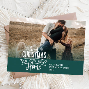 Photo First Christmas in Our New Home Holiday Card