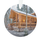 Photo First Christmas New Home White Script