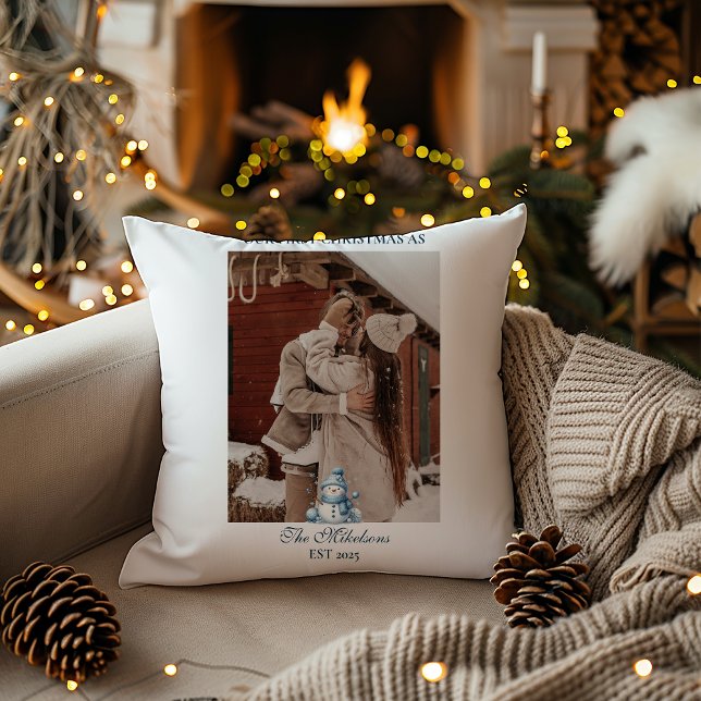 Photo First Christmas Together Cushion (Creator Uploaded)