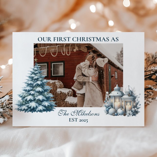 Photo First Christmas Together Holiday Card (Creator Uploaded)