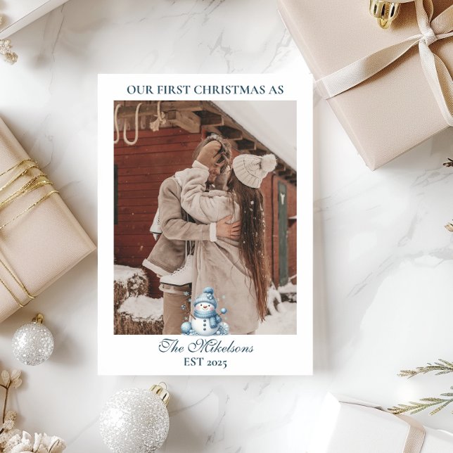 Photo First Christmas Together Holiday Card (Creator Uploaded)