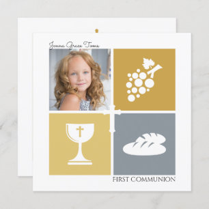 Photo First Communion Invitation