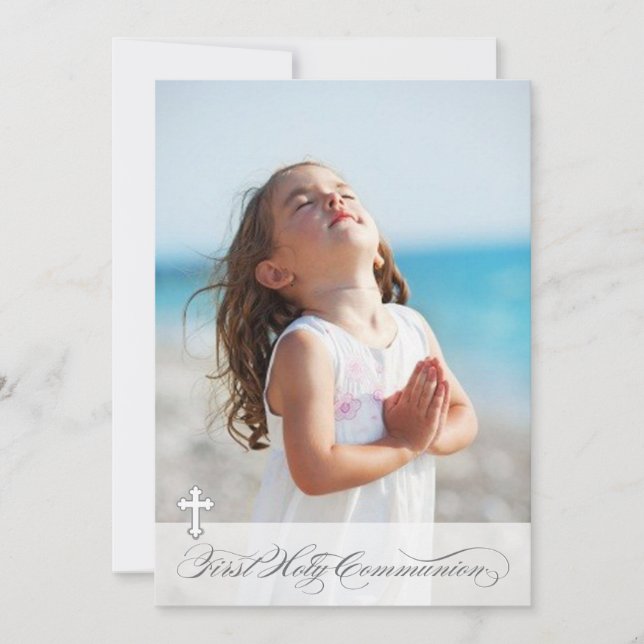 Photo First Communion Invitations (Front)