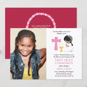 PHOTO First Holy Communion Invites Black GIRL