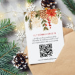 Photo Floral Christmas Winter Wedding  RSVP Card<br><div class="desc">Photo Floral Christmas Winter Wedding RSVP Card. Matching items available.</div>