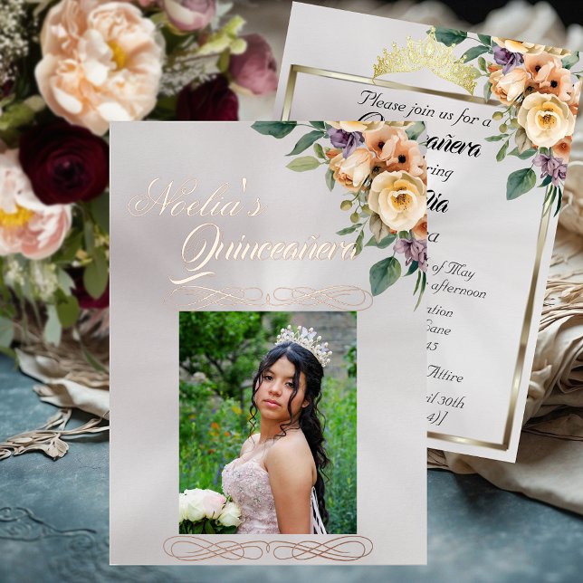 Photo & Floral - White Pearl Quinceanera (Creator Uploaded)
