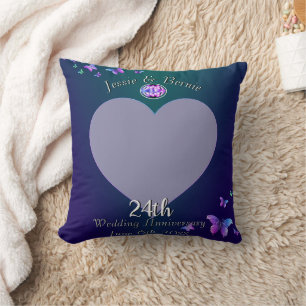 Photo for 24th Wedding Anniversary Cushion