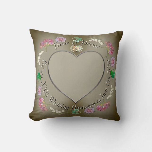 Photo for Custom Wedding Anniversary   Cushion (Front)