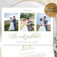 Photo, Formal Monogram, Love and Gratitude Wedding
