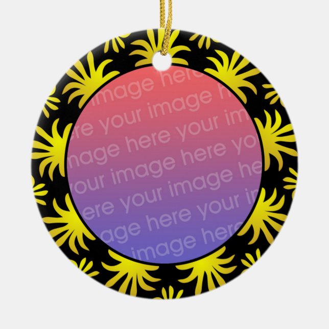 Photo Frame 011 Ceramic Tree Decoration (Front)