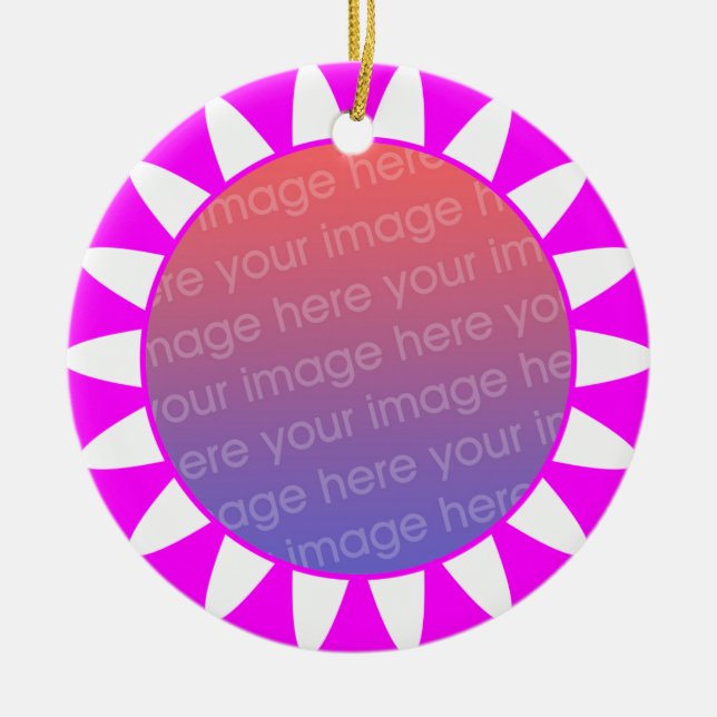 Photo Frame 06 Ceramic Tree Decoration (Front)