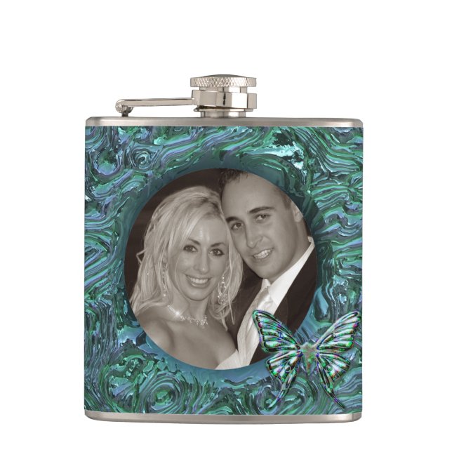 Photo Frame 2 Wrapped Flask (Front)