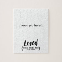 Photo frame custom puzzle template