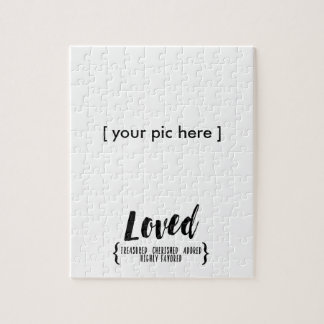 Photo frame custom puzzle template