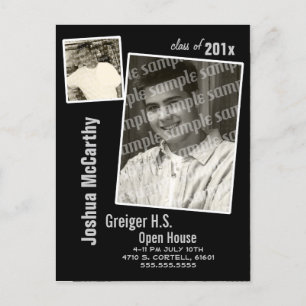 Photo Frame Grad Announcement Postcard