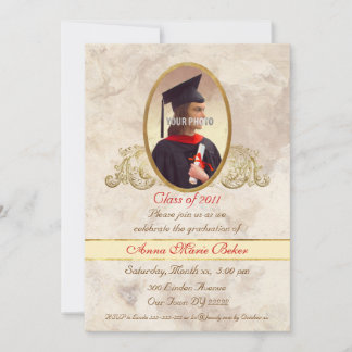 Photo Frame Graduation Celebration Invitation