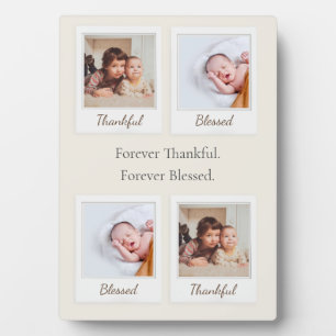 Photo Frame Plaque – Forever Thankful & Blessed