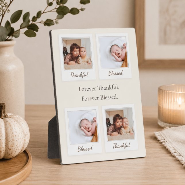 Photo Frame Plaque – Forever Thankful & Blessed (Creator Uploaded)