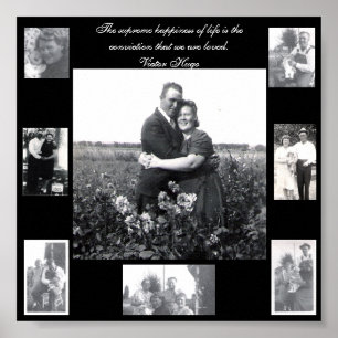 Photo Frame with Centre Photo   Love Quote Poster