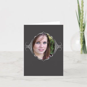 Photo frame with tribal look. card