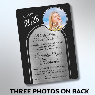 Photo From Parents Black Graduation Announcement