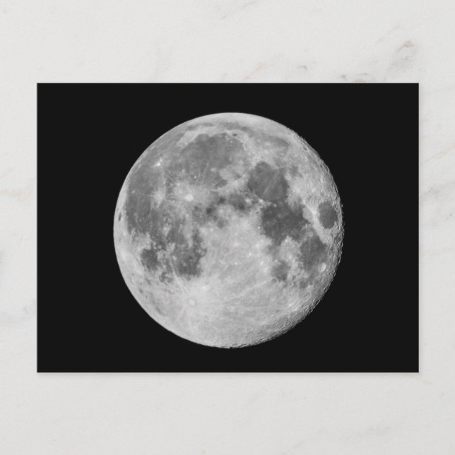 Photo - Full Moon Postcard (Front)