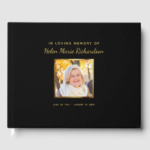 Photo Funeral Memorial Service Celebration of Life Guest Book